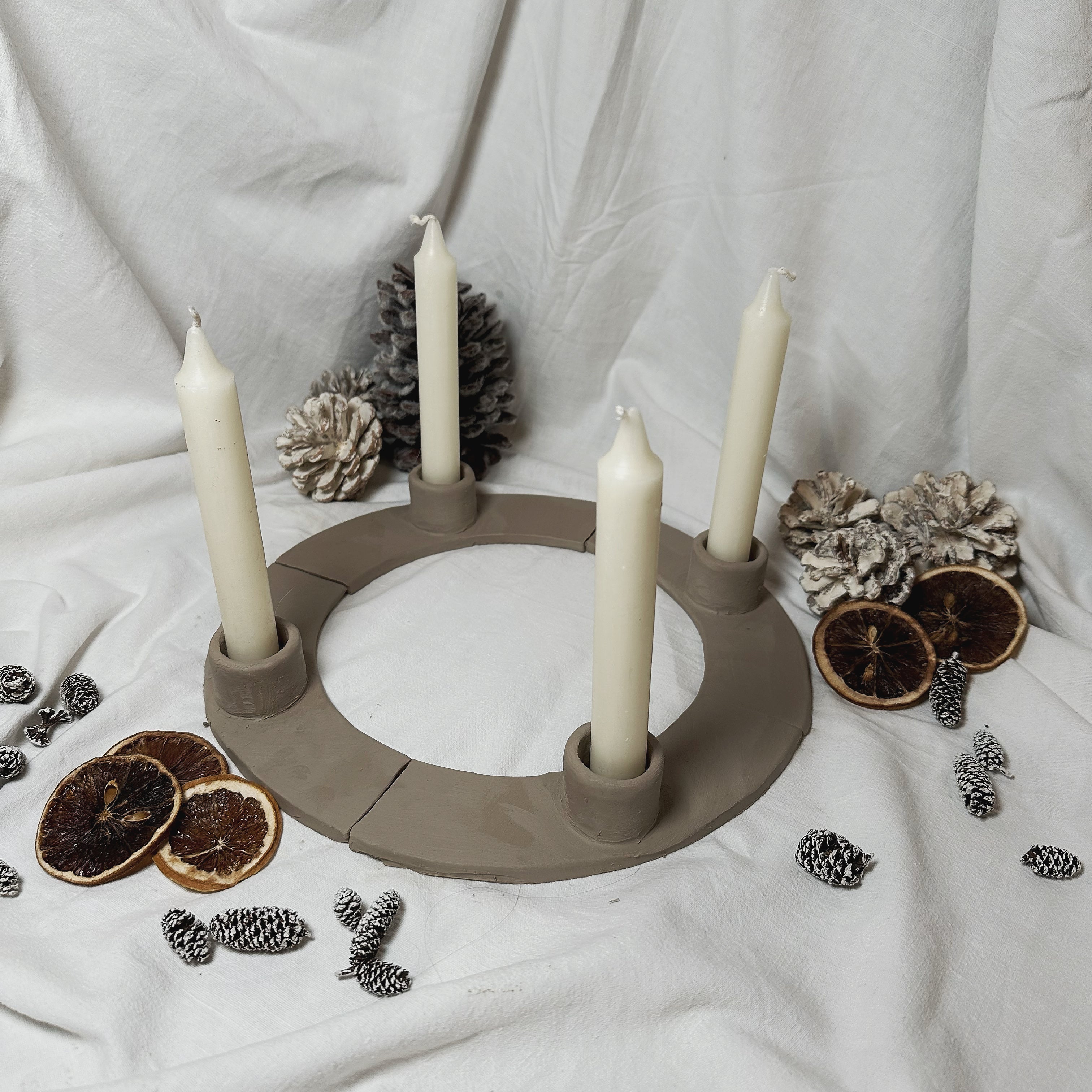 Advent Wreath Template POTTERY BY DENISE