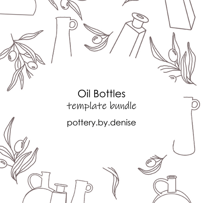 Oil Bottles Template Bundle